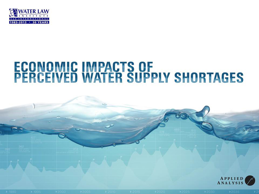 Cover, Economic Impacts of Perceived Water Supply Shortages