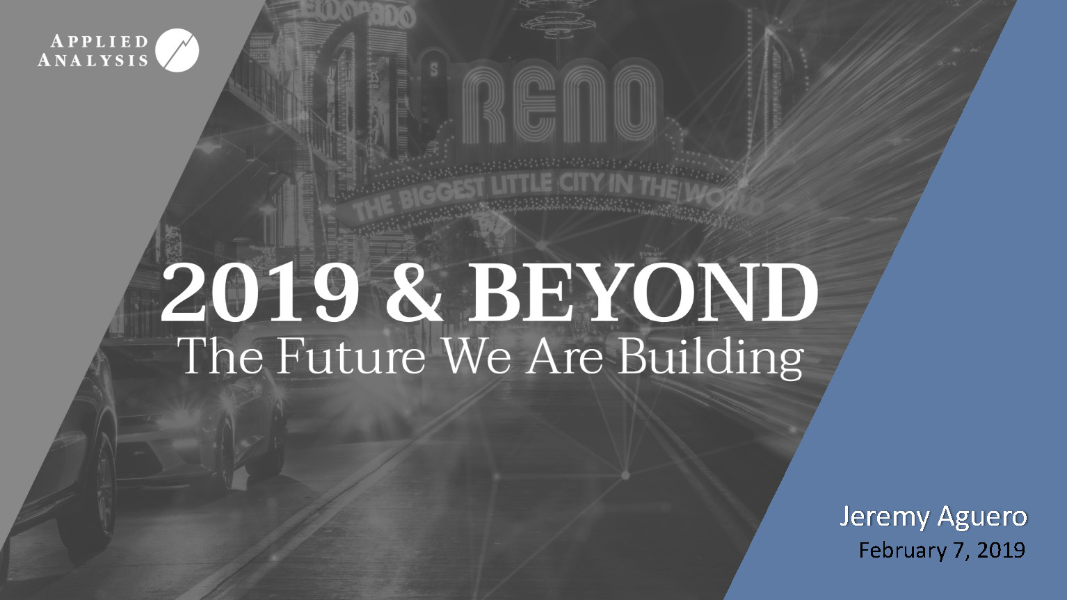 Cover, 2019 & Beyond: The Future We Are Building